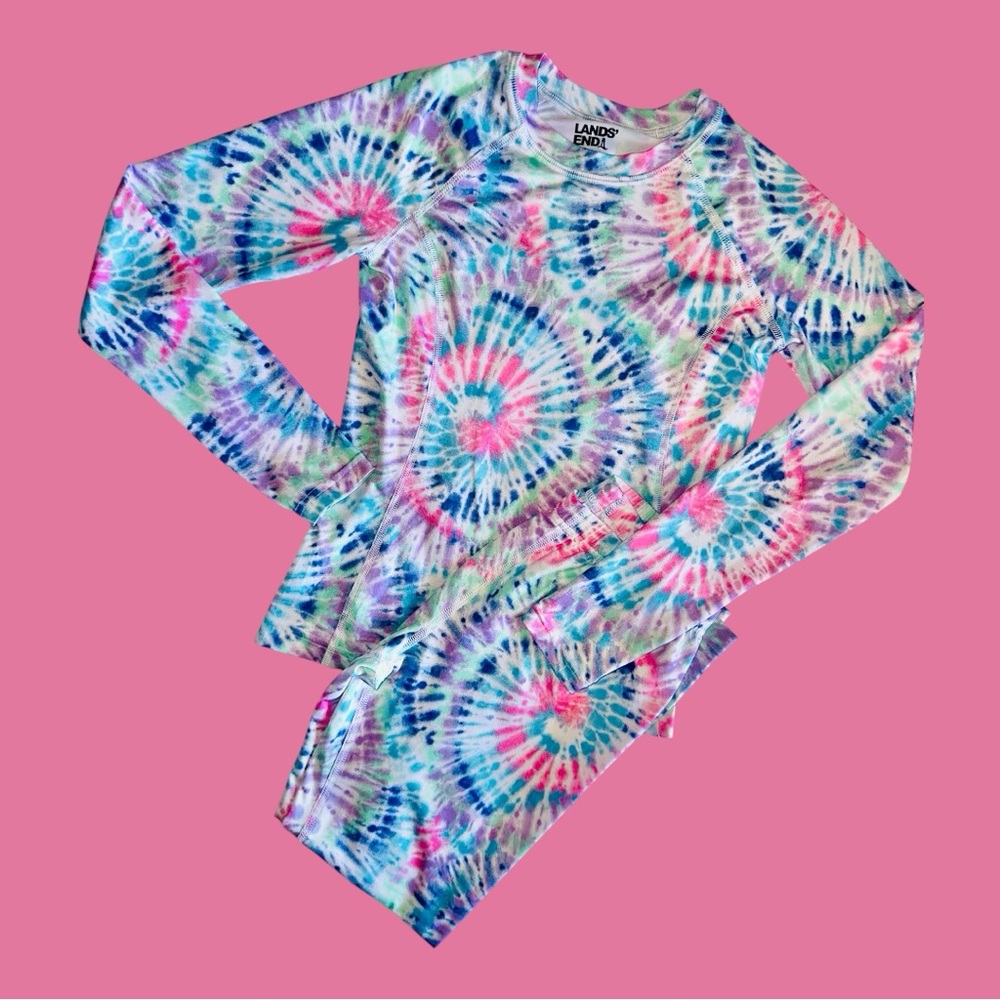 Lands’ End Girls Pj Set